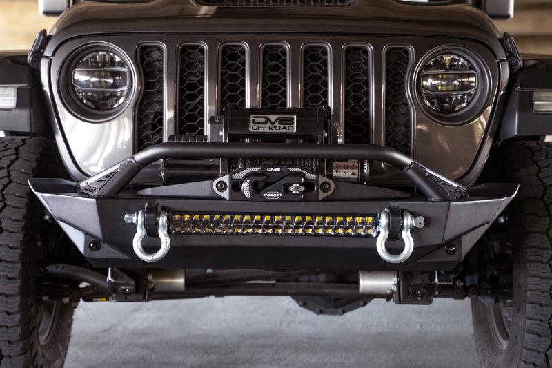 DV8 Offroad 07-23 Jeep Wrangler JK/JL & Gladiator JT FS-1 Series Stubby Front Bumper - Corvette Realm