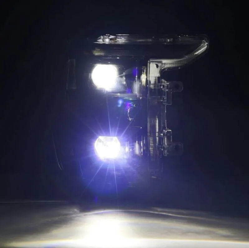 AlphaRex 21-22 Ford F150 Luxx-Series Projector Headlights Alpha-Black w/Activ Light/Seq Signal - Corvette Realm