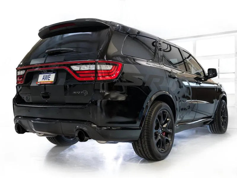 AWE Tuning 18-23 Dodge Durango SRT & Hellcat Track Edition Exhaust - Diamond Black Tips - Corvette Realm