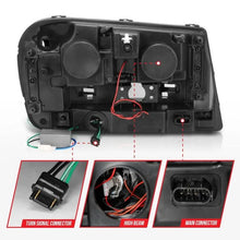 Load image into Gallery viewer, ANZO 2002-2009 Chevrolet Trailblazer Projector Headlights w/ Halo Black - Corvette Realm