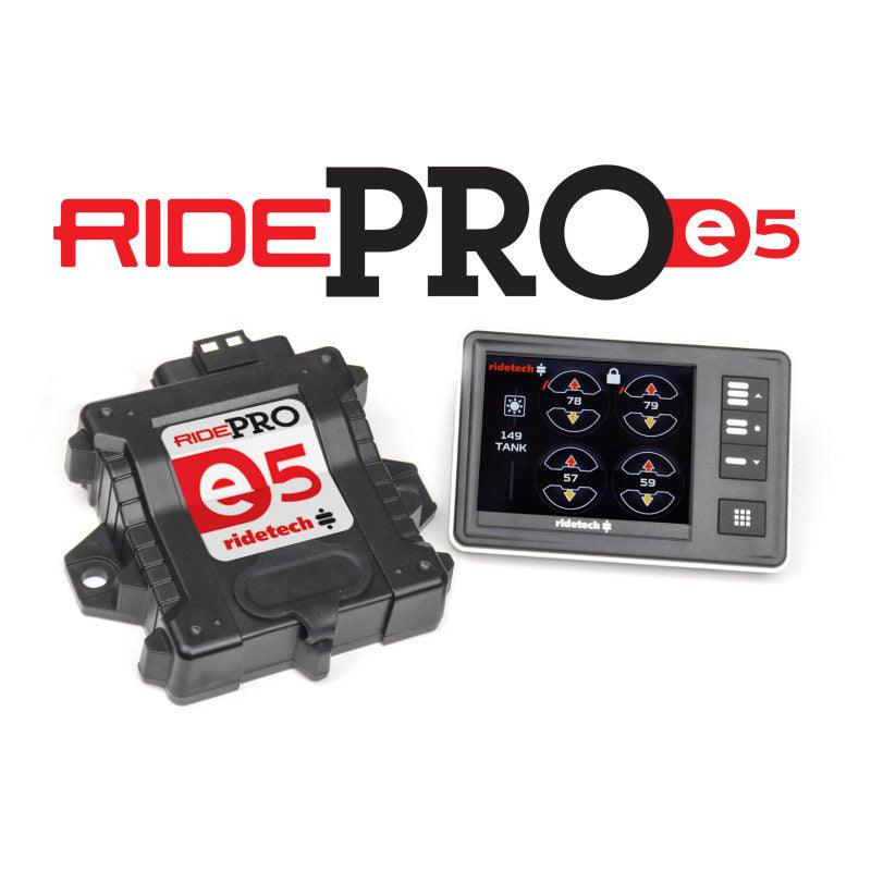 Ridetech RidePro E5 Air Ride Suspension Control System 5 Gallon Dual Compressor AirPod 1/4in Valves - Corvette Realm