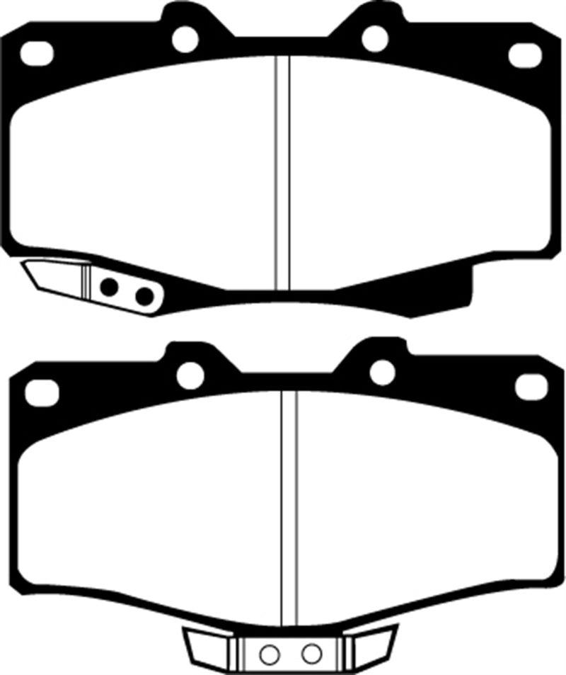 EBC 90-91 Toyota 4 Runner 2.4 Yellowstuff Front Brake Pads - Corvette Realm