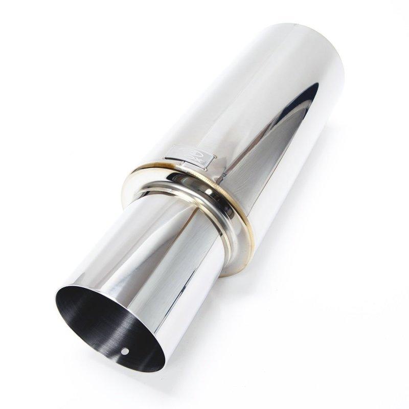 BLOX Racing 76.2mm N1 Straight Tip Muffler Universal - Corvette Realm