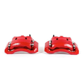 Power Stop 06-08 Dodge Ram 1500 Front Red Calipers w/Brackets - Pair - Corvette Realm