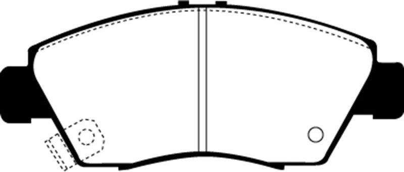 EBC 12 Acura ILX 1.5 Hybrid Redstuff Front Brake Pads - Corvette Realm