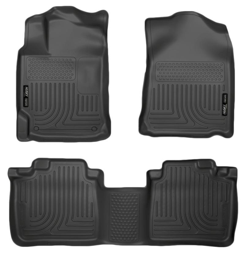 Husky Liners 10-13 Lexus RX350/RX450h WeatherBeater Black Front & 2nd Seat Floor Liners - Corvette Realm