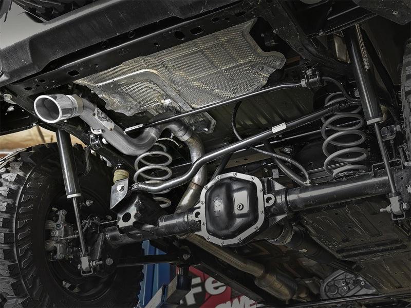 aFe MACH Force-Xp Axle-Back Exhaust System w/Polished Tip 18-20 Jeep Wrangler L4-2.0T / V6-3.6L - Corvette Realm