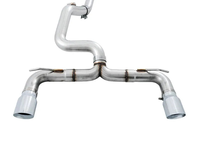 AWE Tuning Ford Focus RS Track Edition Cat-back Exhaust - Chrome Silver Tips - Corvette Realm