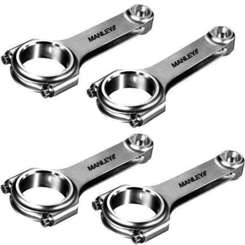 Manley Acura D16 (all) & ZC / Honda D16 (all) & ZC H-Beam Connecting Rod Set (Set of 4) - Corvette Realm