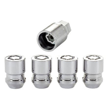 Load image into Gallery viewer, McGard Wheel Lock Nut Set - 4pk. (Cone Seat) M12X1.25 / 19mm &amp; 21mm Dual Hex / 1.28in. L - Chrome - Corvette Realm