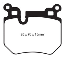 Load image into Gallery viewer, EBC 08-10 BMW 135 3.0 Twin Turbo Yellowstuff Rear Brake Pads - Corvette Realm