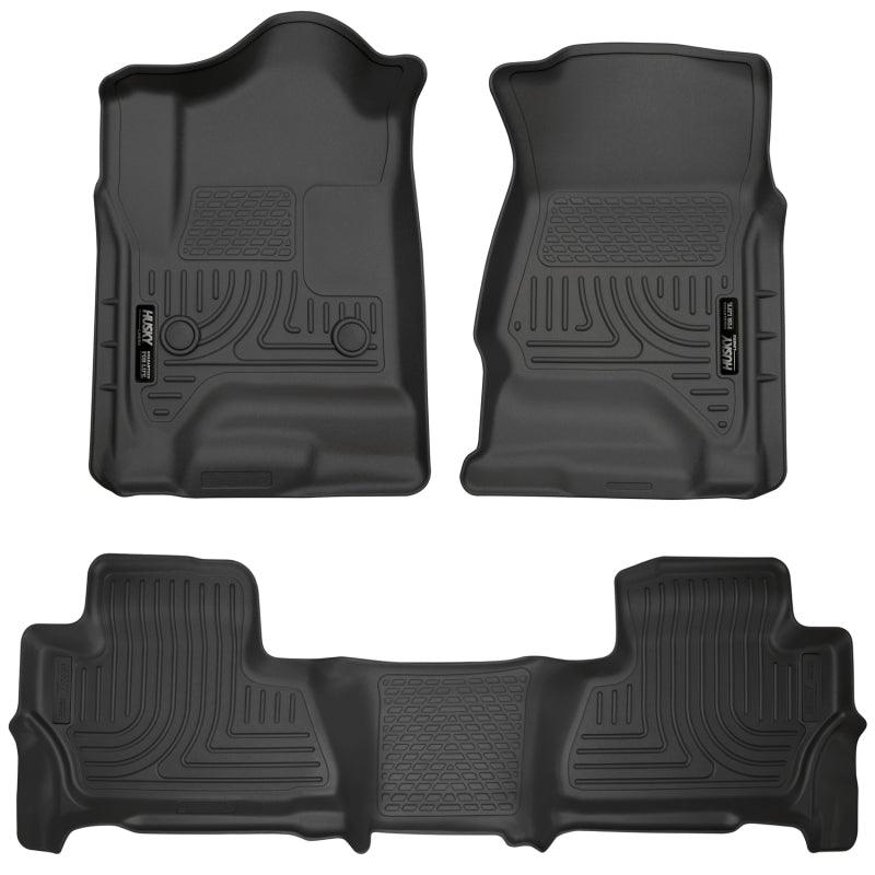 Husky Liners 2015 Chevy/GMC Suburban/Yukon XL WeatherBeater Combo Black Front&2nd Seat Floor Liners - Corvette Realm