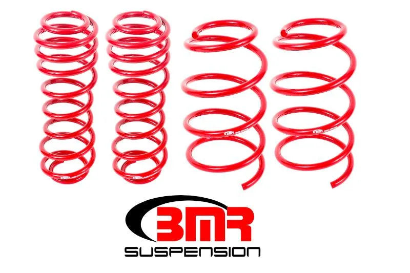 BMR 05-14 S197 Mustang GT Drag Version Lowering Springs (Set Of 4) - Red - Corvette Realm