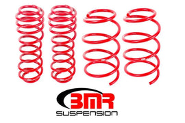 BMR 05-14 S197 Mustang GT Drag Version Lowering Springs (Set Of 4) - Red - Corvette Realm