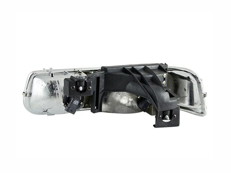 ANZO 1999-2002 Chevrolet Silverado 1500 Crystal Headlights Chrome - Corvette Realm