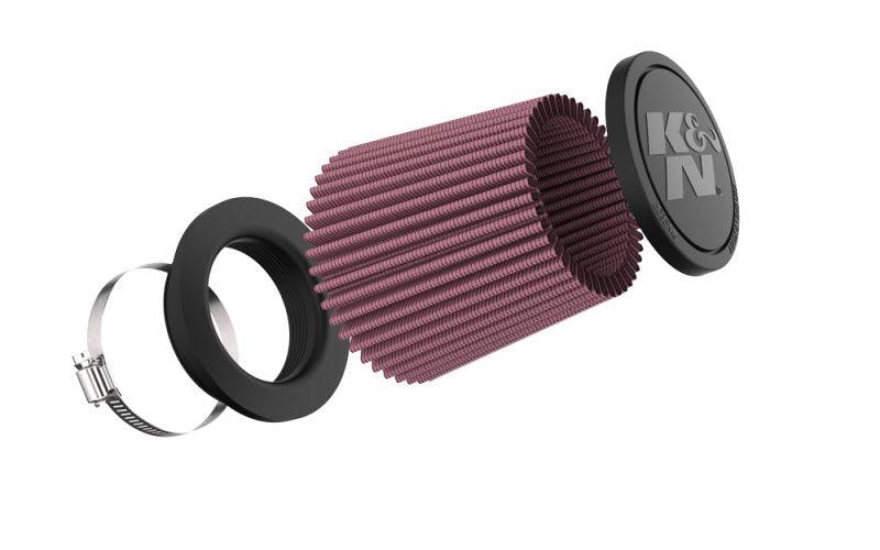 K&N Universal Clamp-On Air Filter 3in FLG /4 1/2in B / 3 1/2in T / 4 3/8in H - Corvette Realm