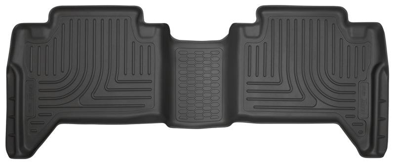 Husky Liners 2016 Toyota Tacoma Crew Cab WeatherBeater 2nd Row Black Floor Liners - Corvette Realm