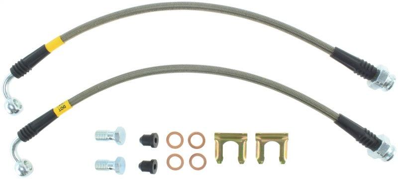 StopTech 06-09 Pontiac Solstice Stainless Steel Front Brake Line Kit - Corvette Realm