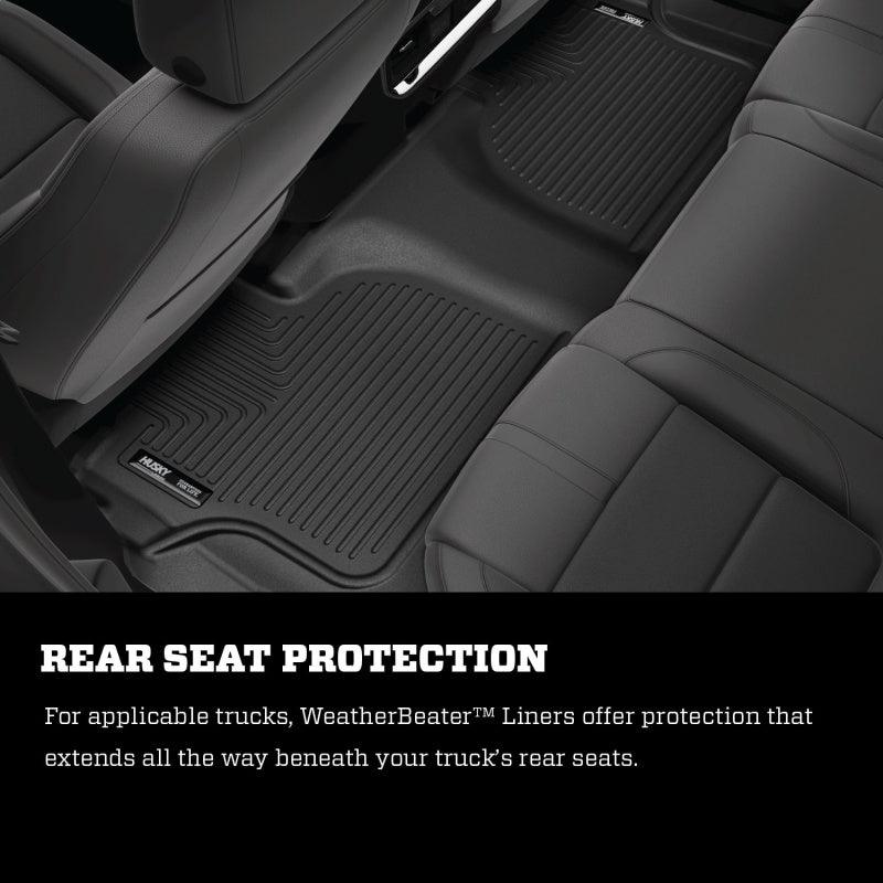 Husky Liners 2015 Jeep Renegade Weatherbeater Black Front and Second Row Floor Liners - Corvette Realm