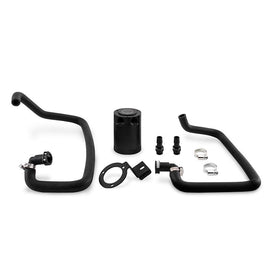 Mishimoto 2015+ Ford Mustang EcoBoost Baffled Oil Catch Can Kit - Black - Corvette Realm