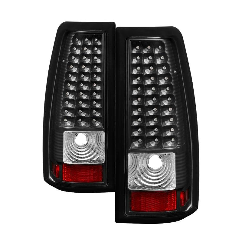 Xtune Chevy Silverado 1500/2500/3500 99-02 LED Tail Lights Black ALT-ON-CS99-LED-BK - Corvette Realm