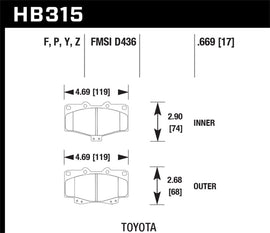 Hawk LTS Street Brake Pads