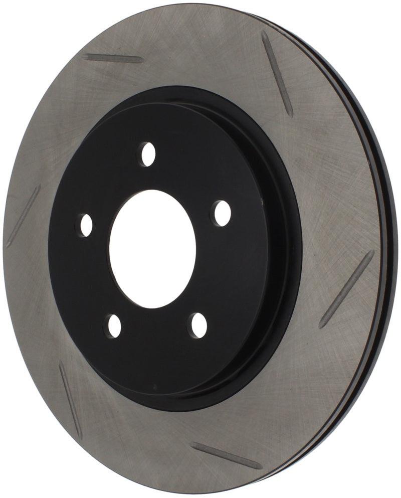 StopTech Power Slot 05-10 Mustang V6/4.0L / GT V8-4.6L Rear Left Slotted Rotor - Corvette Realm