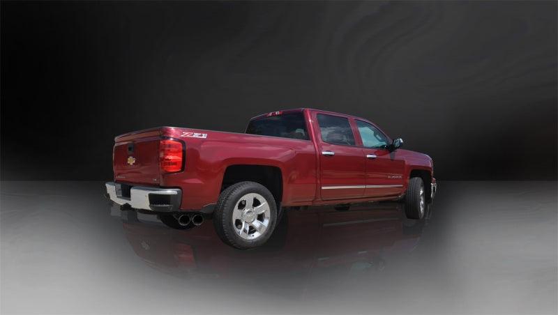 Corsa 14 GM Sierra/Silverado 1500 Crew/Dbl / Short/Std. Bed 6.2L V8 Black Sport Single Side CB Exht - Corvette Realm