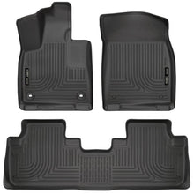 Load image into Gallery viewer, Husky Liners Weatherbeater 16-17 Lexus RX350 / 16-17 RX450H Front &amp; 2nd Seat Floor Liners - Black - Corvette Realm