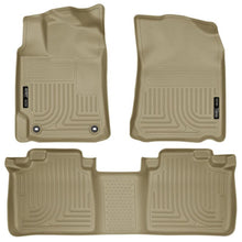 Load image into Gallery viewer, Husky Liners 2012 Toyota Camry WeatherBeater Combo Tan Floor Liners - Corvette Realm