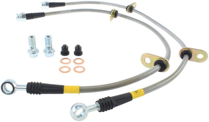 StopTech 06-09 Honda S2000 Front SS Brake Lines - Corvette Realm