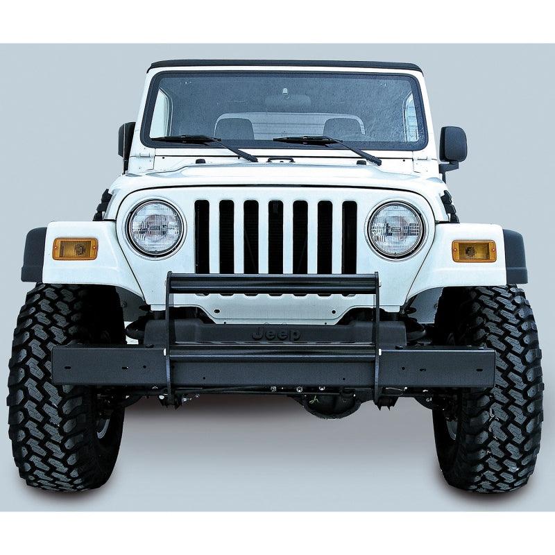 Rugged Ridge Brush Guard Gloss Black 97-06 Jeep Wrangler - Corvette Realm