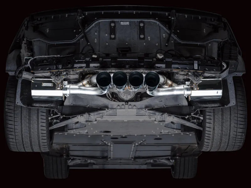 AWE 2023 C8 Corvette Z06 SwitchPath Cat-Back Exhaust - Diamond Black Tips