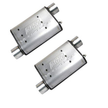 Load image into Gallery viewer, BBK 86-04 Mustang Cat Back Kit Varitune Mufflers Stainless Steel Tips - Corvette Realm