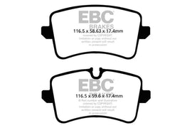 EBC 11 Audi A6 2.0 Turbo Redstuff Rear Brake Pads - Corvette Realm