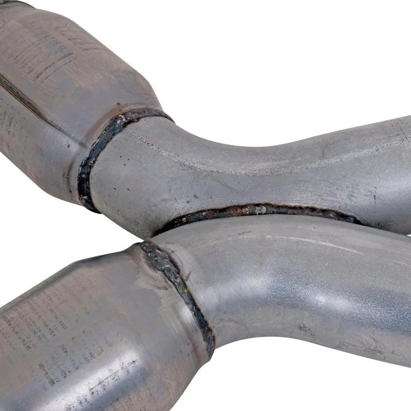 BBK 79-04 Mustang Coyote Swap Short Mid X Pipe w Catalytic Converters 3.0 For BBK Long Tube Headers - Corvette Realm