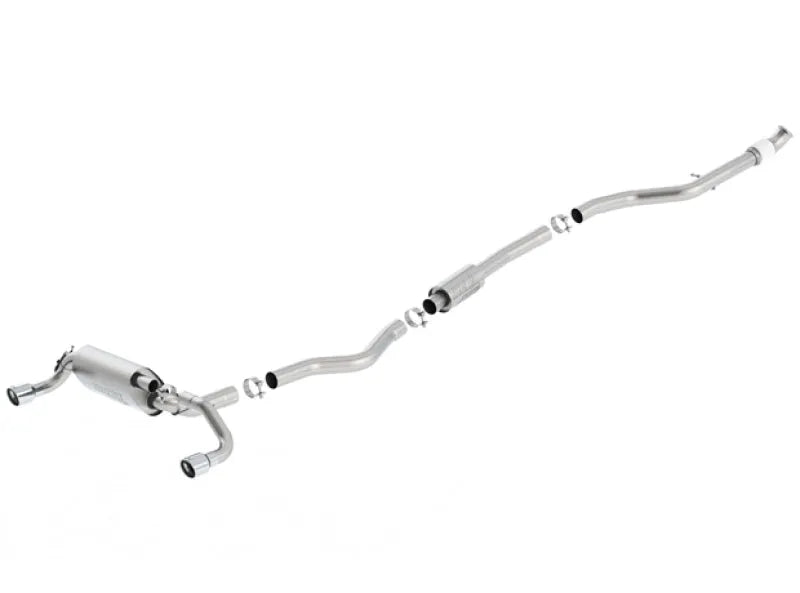 Borla 12-16 BMW 335i / 435i Atak Cat back Exhaust SS 3.0in, 2.25in 3.5in Tip Single Rolled