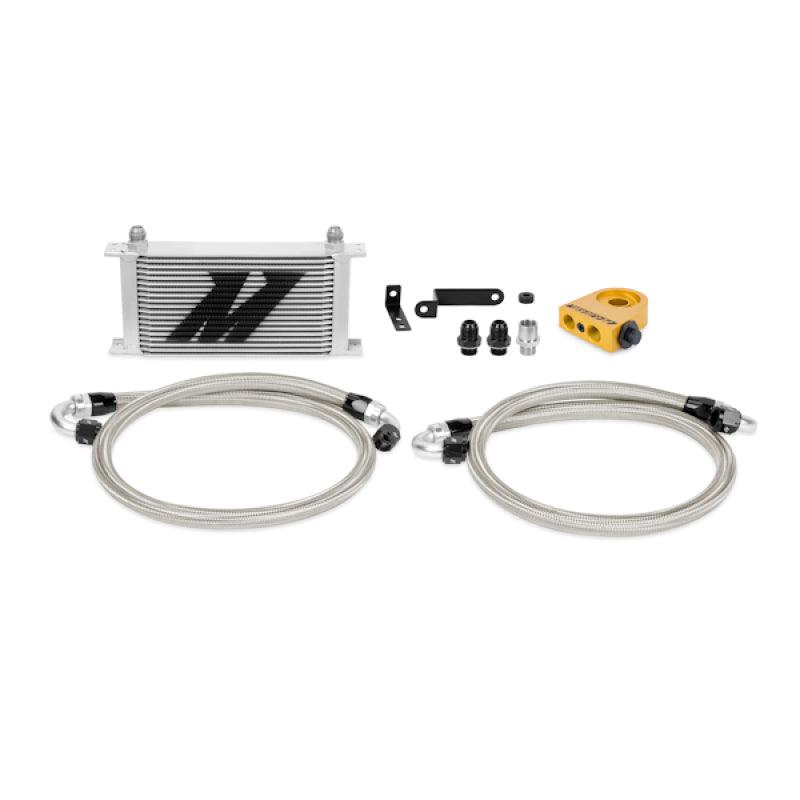 Mishimoto 08-14 WRX/STi Thermostatic Oil Cooler Kit - Silver - Corvette Realm