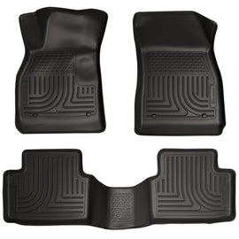 Husky Liners 13 Chevy Malibu WeatherBeater Black Front & 2nd Seat Floor Liners - Corvette Realm