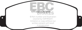 EBC 05-07 Ford F250 (inc Super Duty) 5.4 (2WD) Extra Duty Front Brake Pads - Corvette Realm