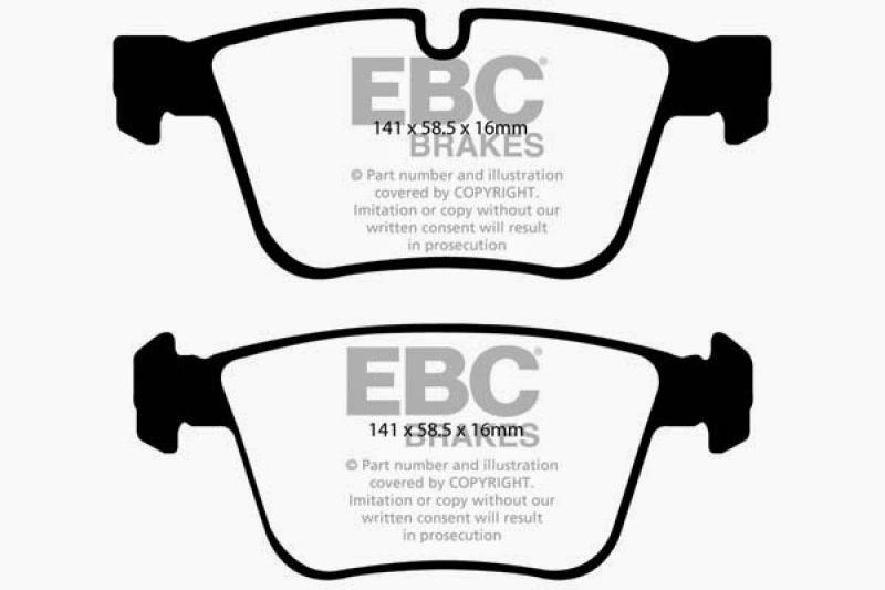 EBC 07-11 Mercedes-Benz CL63 AMG 6.2 Redstuff Rear Brake Pads - Corvette Realm