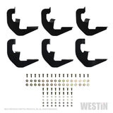 Westin 2019 Chevrolet Silverado/Sierra 1500 Double/CC Non LD Running Board Mount Kit - Black