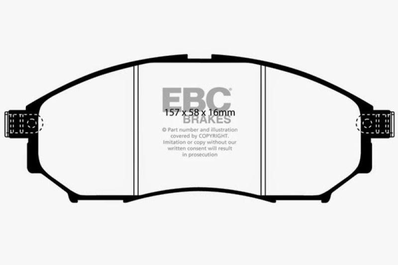 EBC 08-13 Infiniti EX35 3.5 Yellowstuff Front Brake Pads - Corvette Realm