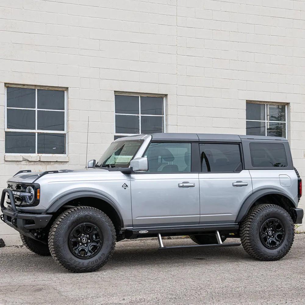 Rock Slide 21-22 Ford Bronco 4 Door Ford Bronco Step Sliders 3rd Gen (2 Boxes) - Corvette Realm