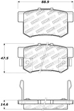 Load image into Gallery viewer, StopTech Performance 08-10 Honda Accord EX/EX-L Coupe / 08-10 LX/LX-P/LX+ Sedan Rear Brake Pads - Corvette Realm