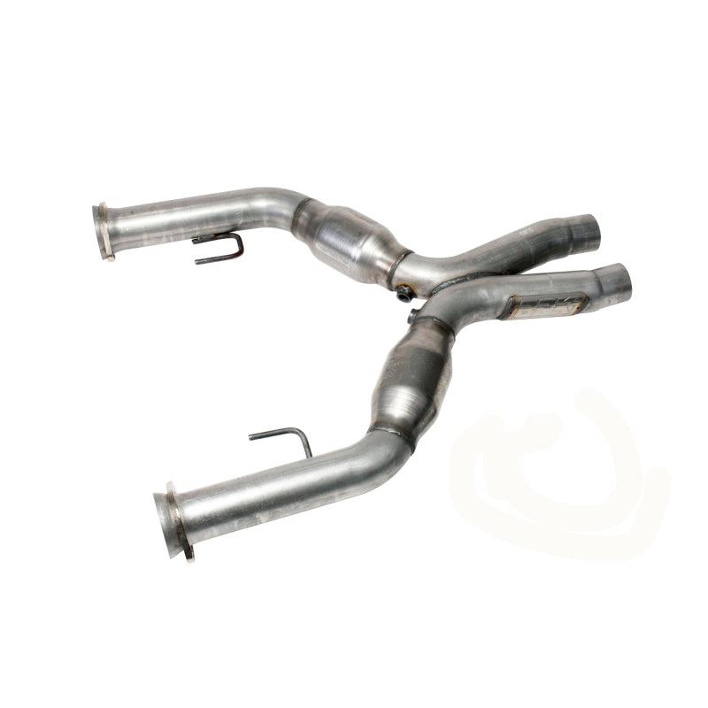 BBK 05-10 Mustang 4.6 Short Mid X Pipe With Catalytic Converters 2-3/4 For BBK Long Tube Headers - Corvette Realm