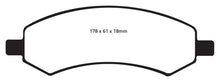 Load image into Gallery viewer, EBC 06-09 Chrysler Aspen 4.7 Greenstuff Front Brake Pads - Corvette Realm