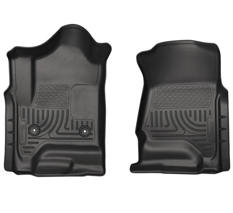 Husky Liners 14 Chevrolet Silverado 1500/GMC Sierra 1500 WeatherBeater Black Front Floor Liners - Corvette Realm