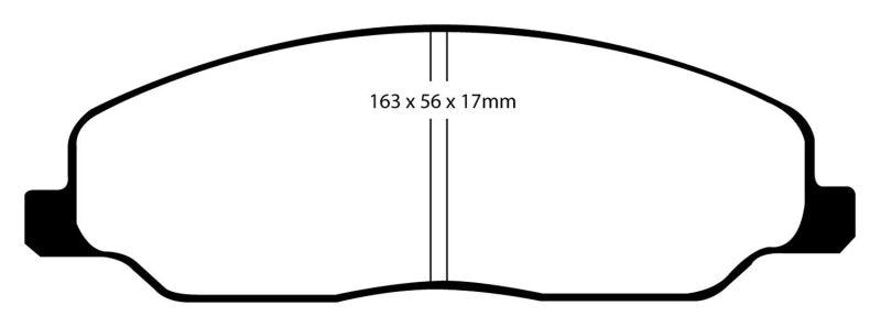 EBC 05-10 Ford Mustang 4.0 Bluestuff Front Brake Pads - Corvette Realm