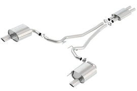Borla 15-17 Ford Mustang 3.7L V6 MT/AT Cat-Back Exhaust 2.25in Pipe 4in Single Round Rolled Tips